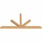 Ekena Millwork Saratoga Timber Gable Bracket, Western Red Cedar, 84"W x 42"H x 3 1/2"D x 3 1/2"F, 12/12 Pitch GBW084X42X0404SAR00SWR - alternate 2